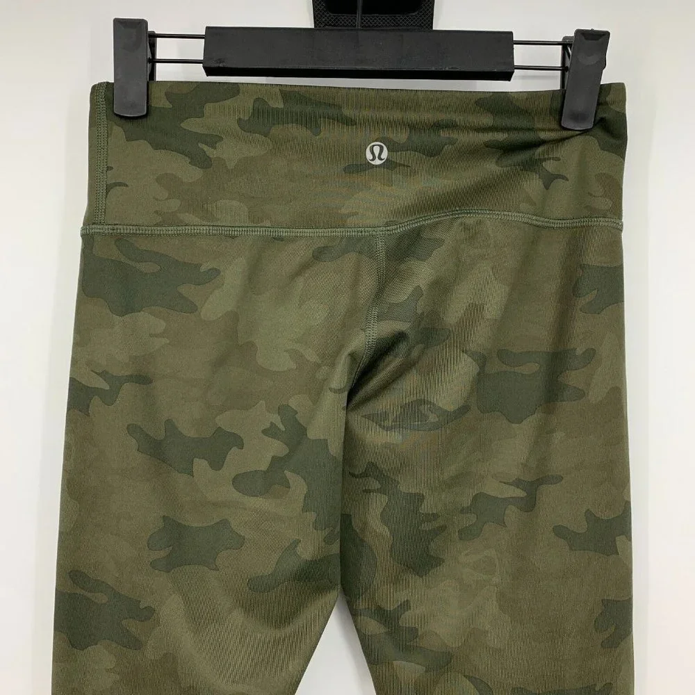 Lululemon Leggings Camo Wunder Under Pant Savasana Full On Luxtreme - Picture 9 of 12